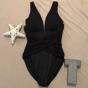 Spiegel one-piece swimsuit NWT Black size 10